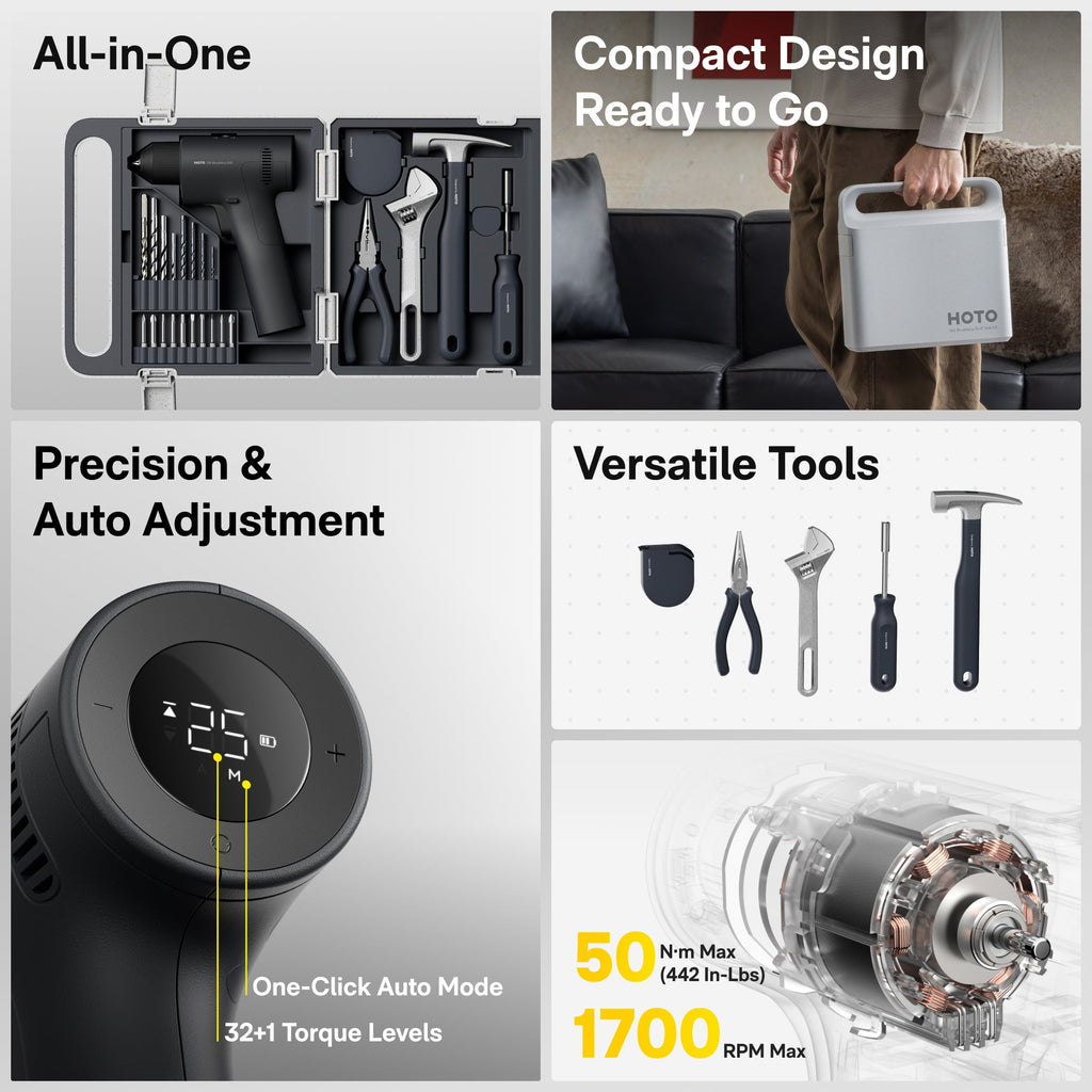 16V Brushless Drill Tool Kit